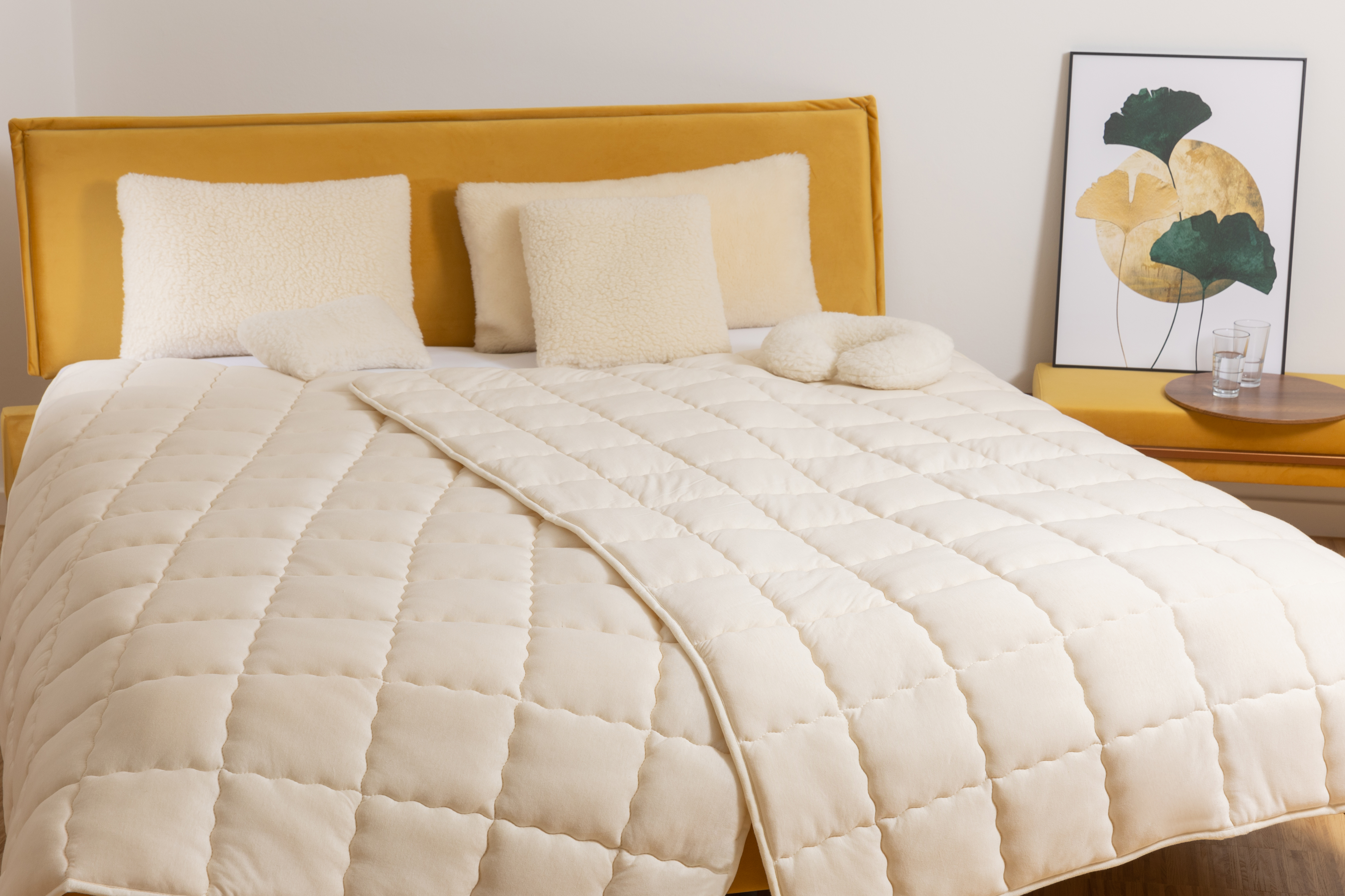 Merino-Leicht-Steppdecke kbT Wärmeklasse 2